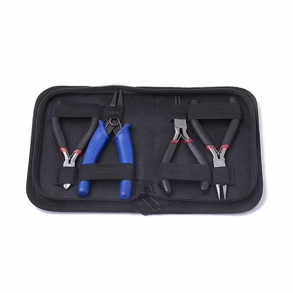 PandaHall 45# Carbon Steel Jewelry Plier Sets, including Wire Cutter Plier, Round Nose Plier, Side Cutting Plier and Split Ring Plier, Black...
PandaHall 45# Carbon Steel Jewelry Plier Sets, including Wire Cutter Plier, Round Nose Plier, Side Cutting Plier and Split Ring Plier, Black...