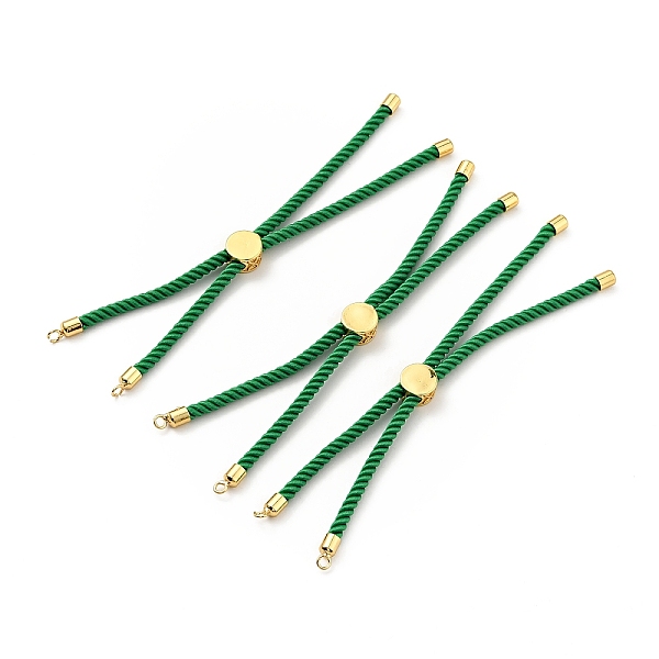 PandaHall Half Finished Twisted Milan Rope Slider Bracelets, with Rack Plating Brass Cord Ends & Open Loop, Cadmium Free & Lead Free, for..., Green
PandaHall Half Finished Twisted Milan Rope Slider Bracelets, with Rack Plating Brass Cord Ends & Open Loop, Cadmium Free & Lead Free, for..., Green