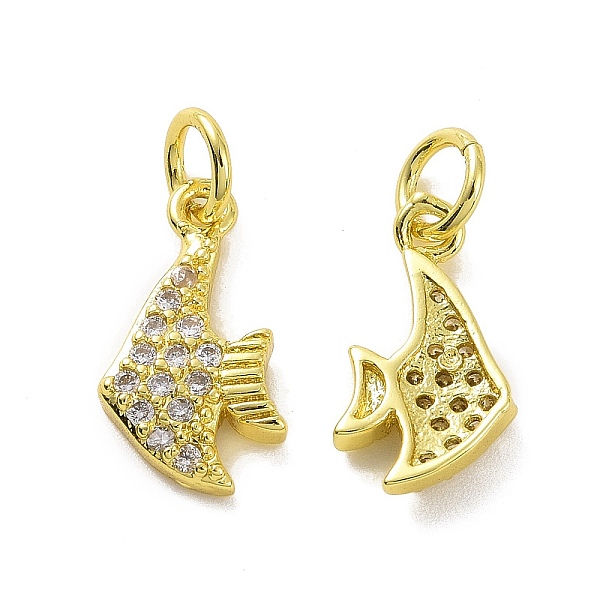 PandaHall Brass Micro Pave Clear Cubic Zirconia Charms, with Jump Ring, Fish, Real 18K Gold Plated, 13.5x7x2.5mm, Hole: 3.2mm Brass+Cubic...
PandaHall Brass Micro Pave Clear Cubic Zirconia Charms, with Jump Ring, Fish, Real 18K Gold Plated, 13.5x7x2.5mm, Hole: 3.2mm Brass+Cubic...