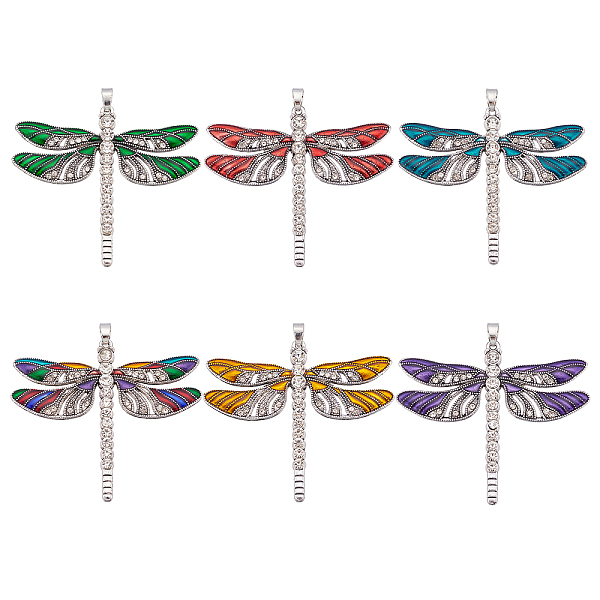 PandaHall SUPERFINDINGS 6 Colors Alloy Vintage Dragonfly Pendant 56.5x64.5mm Alloy Enamel Big Charms Bohemian Insects Charms with Crystal..., Multicolor
PandaHall SUPERFINDINGS 6 Colors Alloy Vintage Dragonfly Pendant 56.5x64.5mm Alloy Enamel Big Charms Bohemian Insects Charms with Crystal..., Multicolor