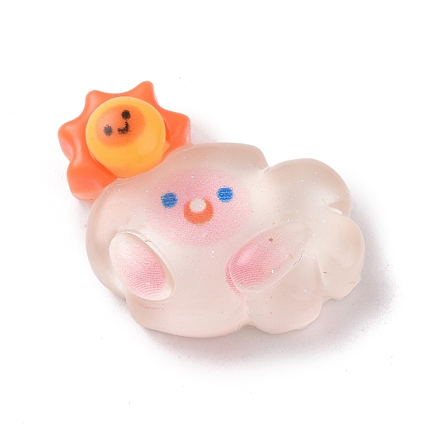 PandaHall Translucent Cloud Resin Cabochons, Glitter Cartoon Cloud Cabochons for Jewelry Making, Sun, 22x24x9mm Resin Sun
PandaHall Translucent Cloud Resin Cabochons, Glitter Cartoon Cloud Cabochons for Jewelry Making, Sun, 22x24x9mm Resin Sun