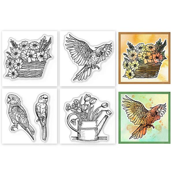 PandaHall GLOBLELAND 4Pcs Mini Parrot Flowers Clear Stamps for DIY Scrapbooking Silicone Stamp Seals Flower Basket Transparent Stamps for...
PandaHall GLOBLELAND 4Pcs Mini Parrot Flowers Clear Stamps for DIY Scrapbooking Silicone Stamp Seals Flower Basket Transparent Stamps for...
