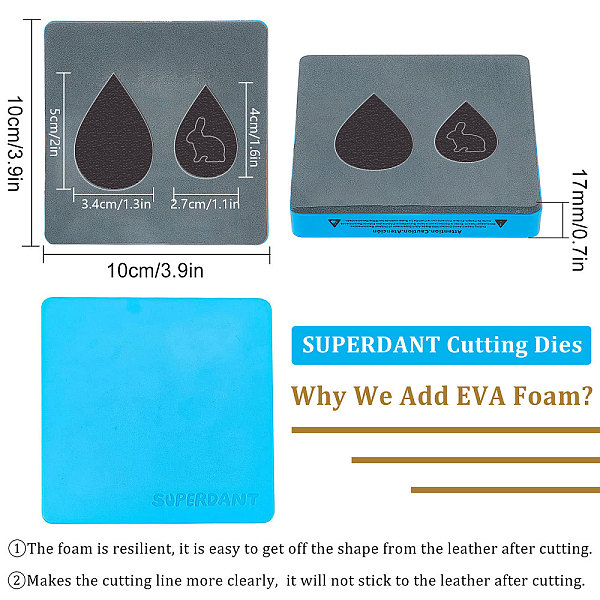 PandaHall SUPERDANT Wooden Cutting Dies, with Steel, for DIY Fabric Crafts, Leather Die Cut, Pendant Jewelry Making, Easter Theme Pattern...
PandaHall SUPERDANT Wooden Cutting Dies, with Steel, for DIY Fabric Crafts, Leather Die Cut, Pendant Jewelry Making, Easter Theme Pattern...