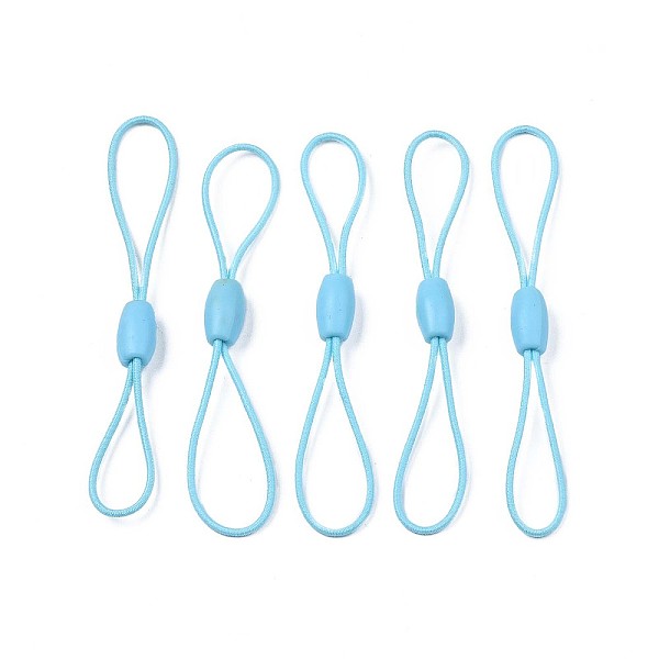 PandaHall Elastic String, with Silicone Beads Buckle, for Hanging Tags, Cards, Keys, Light Sky Blue, 65~78x1mm Elastic Fibre
PandaHall Elastic String, with Silicone Beads Buckle, for Hanging Tags, Cards, Keys, Light Sky Blue, 65~78x1mm Elastic Fibre
