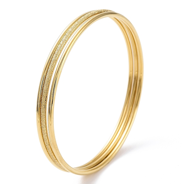 PandaHall 3Pcs Ion Plating(IP) 304 Stainless Steel Plain Bangles Set, Stackable Bangles, Real 18K Gold Plated, Inner Diameter: 2-3/8 inch...
PandaHall 3Pcs Ion Plating(IP) 304 Stainless Steel Plain Bangles Set, Stackable Bangles, Real 18K Gold Plated, Inner Diameter: 2-3/8 inch...