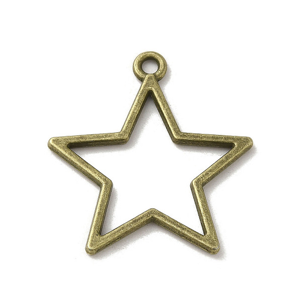 PandaHall Tibetan Style Alloy Pendants, Cadmium Free & Lead Free, Hollowed Star, Antique Bronze, 29x27x1.5mm, Hole: 2mm, about 637Pcs/1000G...
PandaHall Tibetan Style Alloy Pendants, Cadmium Free & Lead Free, Hollowed Star, Antique Bronze, 29x27x1.5mm, Hole: 2mm, about 637Pcs/1000G...