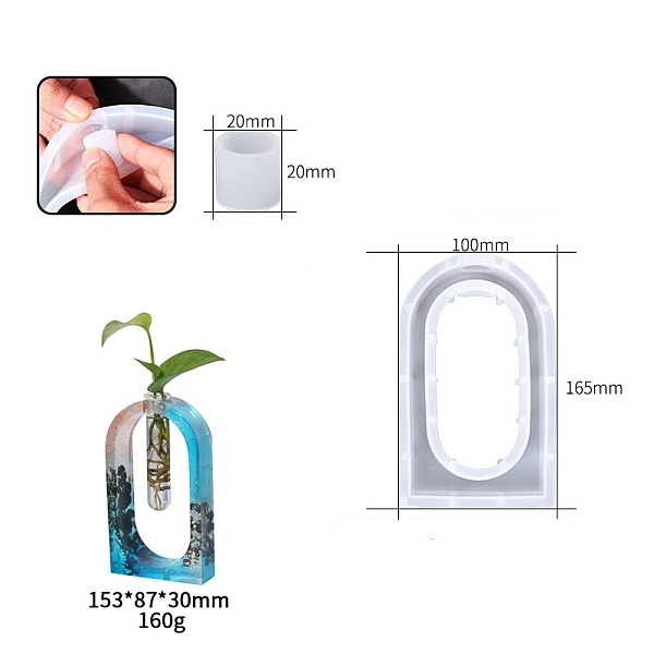 PandaHall DIY Hydroponic Flower Holder Silicone Molds, Plant Propagation Station Resin Casting Molds, Planter Vase Molds, Oval, 165x100x30mm..., White
PandaHall DIY Hydroponic Flower Holder Silicone Molds, Plant Propagation Station Resin Casting Molds, Planter Vase Molds, Oval, 165x100x30mm..., White