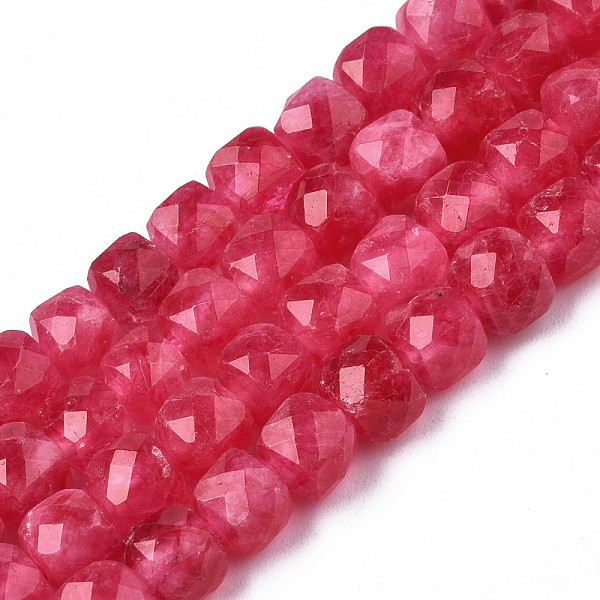 PandaHall Natural Quartz Beads Strands, Dyed, Faceted, Cube, Cerise, 5.5x6x6mm, Hole: 1mm, about 61~62pcs/Strand, 12.99 inch~13.19 inch..., Red
PandaHall Natural Quartz Beads Strands, Dyed, Faceted, Cube, Cerise, 5.5x6x6mm, Hole: 1mm, about 61~62pcs/Strand, 12.99 inch~13.19 inch..., Red