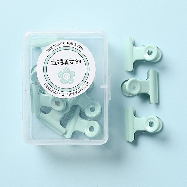PandaHall Metal Bulldog Clips, Hinge Clip, School Office Supplies, Aquamarine, 25x22mm, 8pcs/box Metal Green
PandaHall Metal Bulldog Clips, Hinge Clip, School Office Supplies, Aquamarine, 25x22mm, 8pcs/box Metal Green