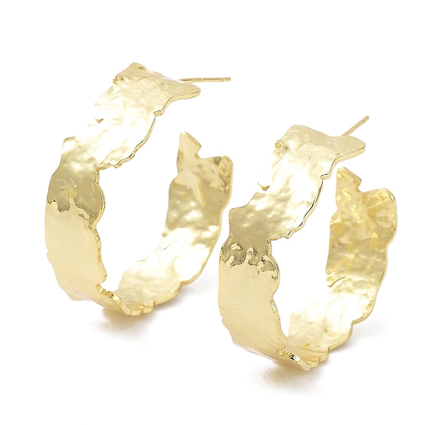 PandaHall Rack Plating Brass Wave Round Stud Earrings, Half Hoop Earrings, Cadmium Free & Lead Free, Real 18K Gold Plated, 27.5x29x10mm...
PandaHall Rack Plating Brass Wave Round Stud Earrings, Half Hoop Earrings, Cadmium Free & Lead Free, Real 18K Gold Plated, 27.5x29x10mm...
