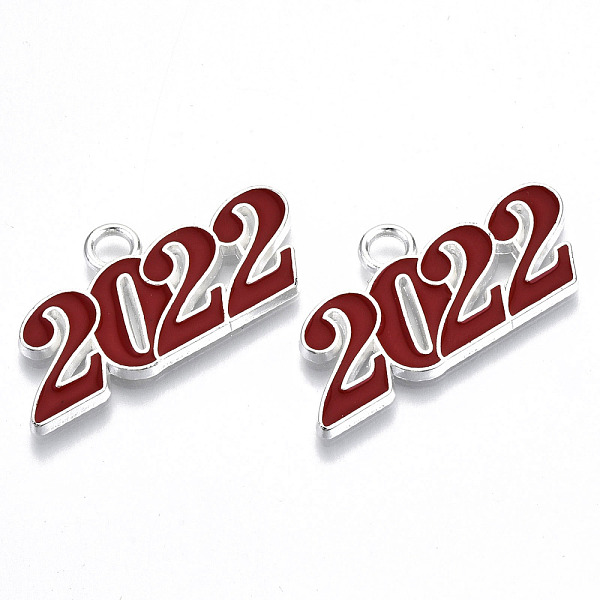 PandaHall Alloy Enamel Pendants, Cadmium Free & Lead Free, New Year 2022, Silver, FireBrick, 19x38x2mm, Hole: 4mm Alloy+Enamel Number Red
PandaHall Alloy Enamel Pendants, Cadmium Free & Lead Free, New Year 2022, Silver, FireBrick, 19x38x2mm, Hole: 4mm Alloy+Enamel Number Red