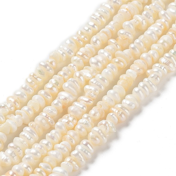 PandaHall Natural Keshi Pearl Beads Strands, Cultured Freshwater Pearl, Grade 2A+, Rondelle, Baroque Pearls, Seashell Color, 4~5x3~4x2~3mm...
PandaHall Natural Keshi Pearl Beads Strands, Cultured Freshwater Pearl, Grade 2A+, Rondelle, Baroque Pearls, Seashell Color, 4~5x3~4x2~3mm...