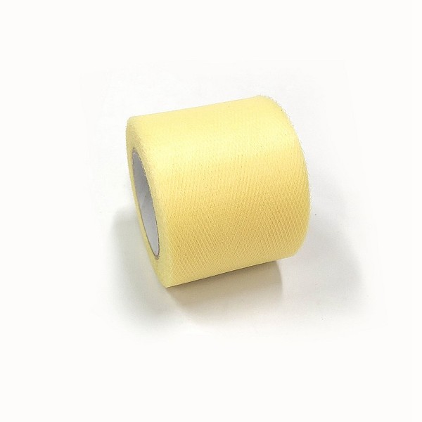 PandaHall Deco Mesh Ribbons, Tulle Fabric, Tulle Roll Spool Fabric For Skirt Making, Lemon Chiffon, 2 inch(5cm), about 25yards/roll..., Yellow
PandaHall Deco Mesh Ribbons, Tulle Fabric, Tulle Roll Spool Fabric For Skirt Making, Lemon Chiffon, 2 inch(5cm), about 25yards/roll..., Yellow