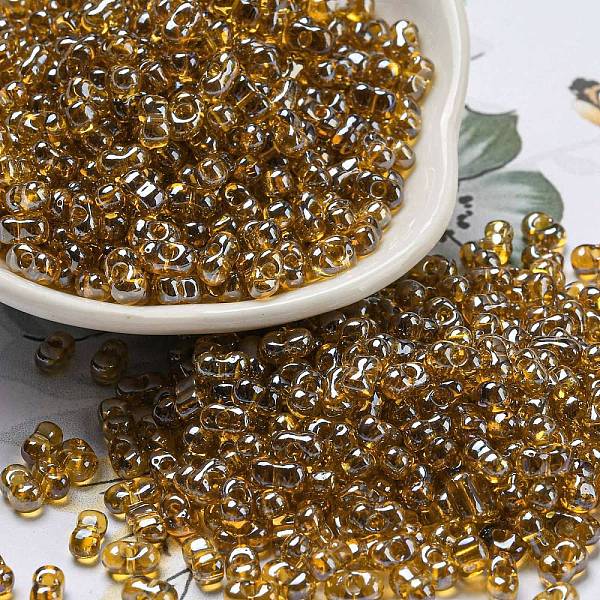 PandaHall Glass Seed Beads, Transparent Colours Luster, Peanut Shape, Dark Goldenrod, 6x3x3mm, Hole: 1.2mm, about 6250pcs/pound Glass Peanut
PandaHall Glass Seed Beads, Transparent Colours Luster, Peanut Shape, Dark Goldenrod, 6x3x3mm, Hole: 1.2mm, about 6250pcs/pound Glass Peanut