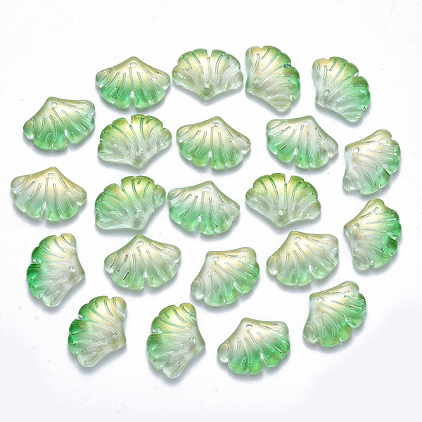 PandaHall Two Tone Transparent Spray Painted Glass Pendants, with Glitter Powder, Ginkgo Leaf, Light Green, 15x20x4.5mm, Hole: 1.2mm Glass...
PandaHall Two Tone Transparent Spray Painted Glass Pendants, with Glitter Powder, Ginkgo Leaf, Light Green, 15x20x4.5mm, Hole: 1.2mm Glass...