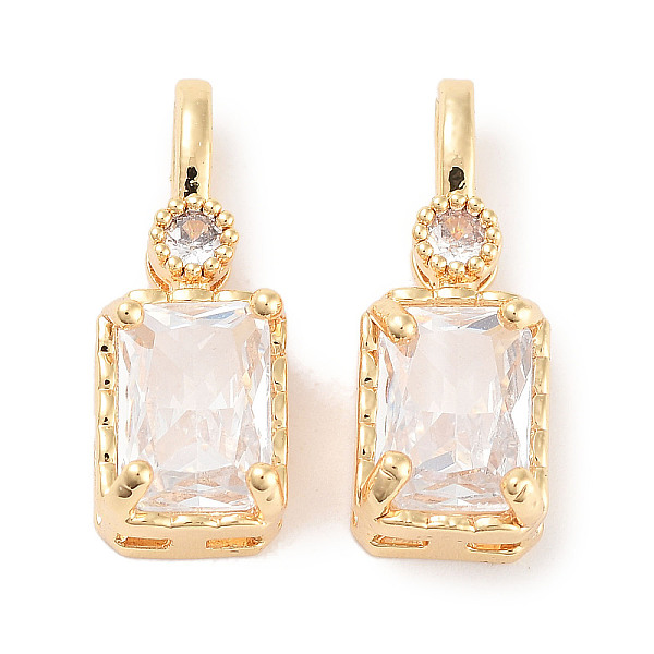 PandaHall Brass Micro Pave Cubic Zirconia Pendants, Rectangle, Real 18K Gold Plated, Clear, 16~16.5x6x4.5mm, Hole: 2x3.5mm Brass+Cubic...
PandaHall Brass Micro Pave Cubic Zirconia Pendants, Rectangle, Real 18K Gold Plated, Clear, 16~16.5x6x4.5mm, Hole: 2x3.5mm Brass+Cubic...