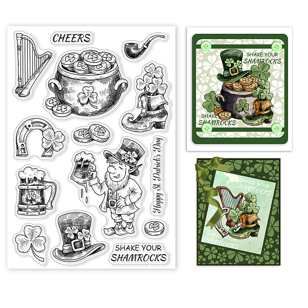 PandaHall GLOBLELAND St. Patrick's Day Hat Clear Stamps Clover Leaves Silicone Clear Stamp Seals for Cards Making DIY Scrapbooking Photo...
PandaHall GLOBLELAND St. Patrick's Day Hat Clear Stamps Clover Leaves Silicone Clear Stamp Seals for Cards Making DIY Scrapbooking Photo...