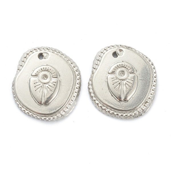 PandaHall 304 Stainless Steel Pendant Cabochon Settings for Enamel, Oval with Flower, Stainless Steel Color, 18x16x2.5mm, Hole: 0.8mm 304...
PandaHall 304 Stainless Steel Pendant Cabochon Settings for Enamel, Oval with Flower, Stainless Steel Color, 18x16x2.5mm, Hole: 0.8mm 304...