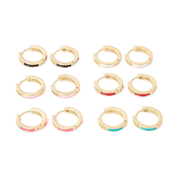 PandaHall Real 18K Gold Plated Cubic Zirconia Huggie Hoop Earrings, Enamel Small Hoop Earrings for Women, Mixed Color, 12 Gauge, 2x15mm, Pin..., Multicolor
PandaHall Real 18K Gold Plated Cubic Zirconia Huggie Hoop Earrings, Enamel Small Hoop Earrings for Women, Mixed Color, 12 Gauge, 2x15mm, Pin..., Multicolor