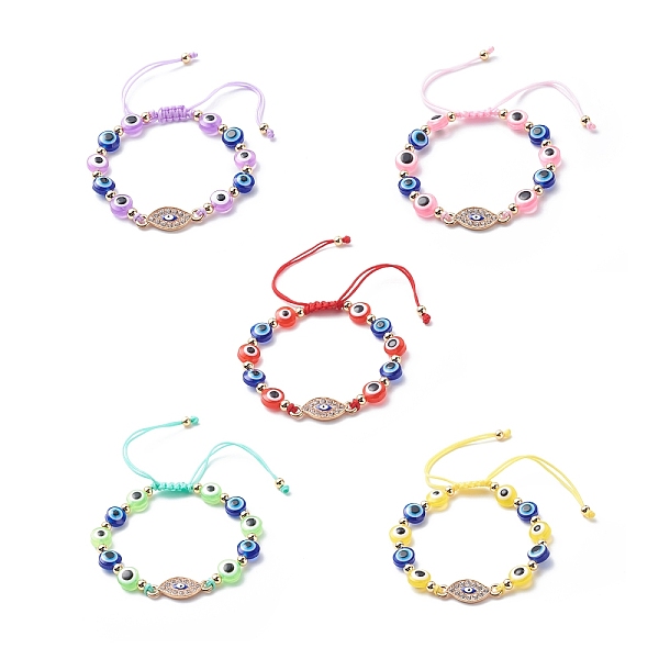 PandaHall Evil Eye Resin Bead & Eye Alloy Rhinestone Braided Beaded Bracelets for Girl Women, Adjustable Nylon Threads Cord Bracelet, Golden..., Multicolor
PandaHall Evil Eye Resin Bead & Eye Alloy Rhinestone Braided Beaded Bracelets for Girl Women, Adjustable Nylon Threads Cord Bracelet, Golden..., Multicolor