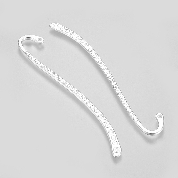 PandaHall Tibetan Style Alloy Bookmarks, Cadmium Free & Nickel Free & Lead Free, Silver, 84x4x2mm, Hole: 2mm Alloy Silver
PandaHall Tibetan Style Alloy Bookmarks, Cadmium Free & Nickel Free & Lead Free, Silver, 84x4x2mm, Hole: 2mm Alloy Silver