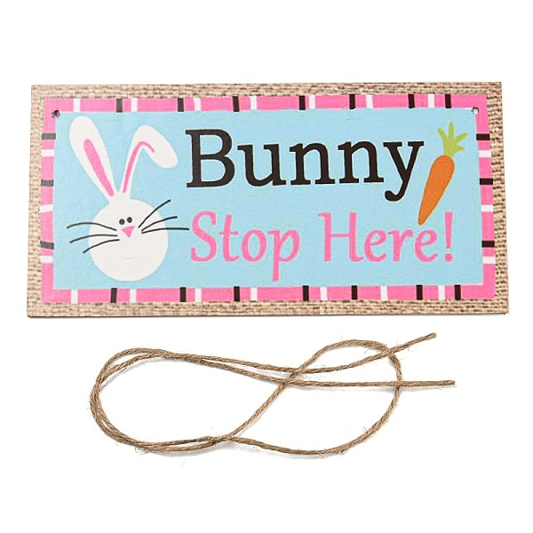 PandaHall Wooden Wall Ornaments, with Jute Twine, Easter Hanging Decorations, for Party Gift Home Decoration, Rabbit, 10x20x0.2cm, Hole: 4mm...
PandaHall Wooden Wall Ornaments, with Jute Twine, Easter Hanging Decorations, for Party Gift Home Decoration, Rabbit, 10x20x0.2cm, Hole: 4mm...
