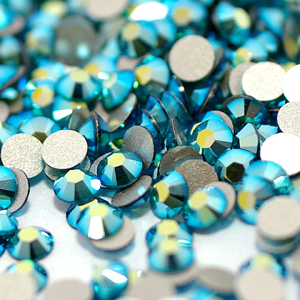 PandaHall Glass Flat Back Rhinestone, Grade A, Back Plated, Faceted, AB Color, Half Round, Blue Zircon, SS16, 3.8~4.0mm, 1440pcs/bag Glass..., Cyan
PandaHall Glass Flat Back Rhinestone, Grade A, Back Plated, Faceted, AB Color, Half Round, Blue Zircon, SS16, 3.8~4.0mm, 1440pcs/bag Glass..., Cyan