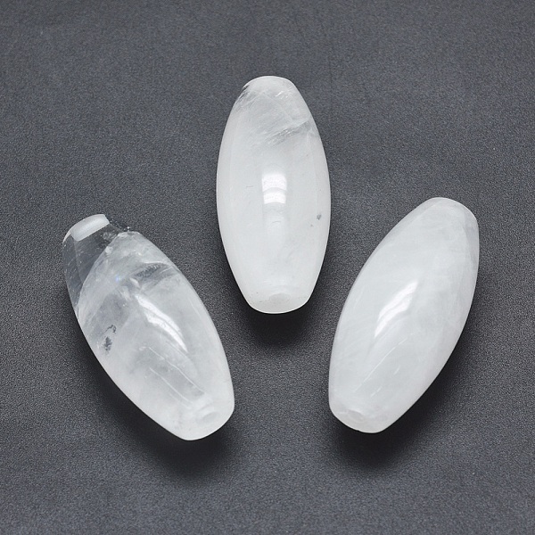 PandaHall Natural Quartz Crystal Beads, Half Drilled, Oval, 42.5~44x19~20mm, Hole: 3mm Quartz Crystal Oval
PandaHall Natural Quartz Crystal Beads, Half Drilled, Oval, 42.5~44x19~20mm, Hole: 3mm Quartz Crystal Oval