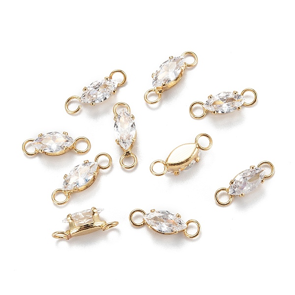 PandaHall Brass Clear Cubic Zirconia Links Connectors, Long-Lasting Plated, Flat Round, Real 18K Gold Plated, 13x4x4mm, Hole: 2mm...
PandaHall Brass Clear Cubic Zirconia Links Connectors, Long-Lasting Plated, Flat Round, Real 18K Gold Plated, 13x4x4mm, Hole: 2mm...