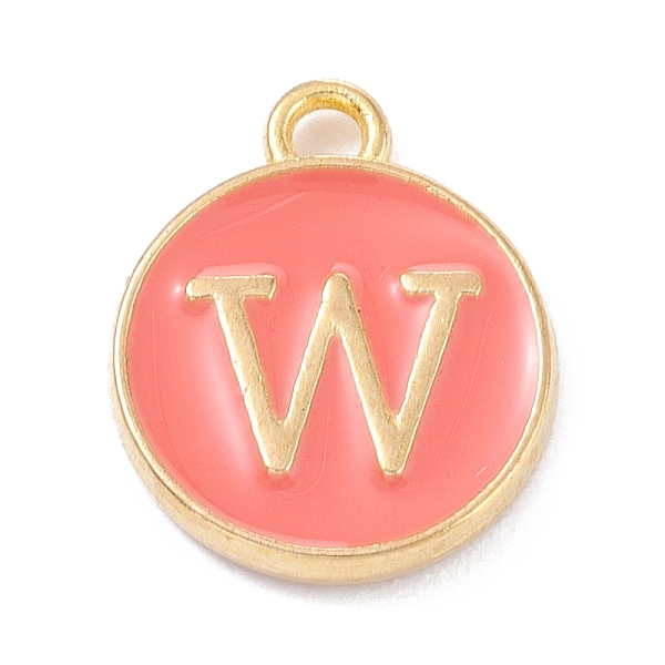 PandaHall Golden Plated Alloy Enamel Charms, Enamelled Sequins, Flat Round with Alphabet, Letter.W, Hot Pink, 14x12x2mm, Hole: 1.5mm...
PandaHall Golden Plated Alloy Enamel Charms, Enamelled Sequins, Flat Round with Alphabet, Letter.W, Hot Pink, 14x12x2mm, Hole: 1.5mm...