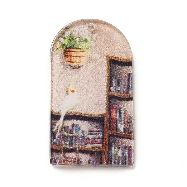 PandaHall Printed Acrylic Pendants, Bookcase, Arch, 39x21x2mm, Hole: 1.5mm Acrylic Arch
PandaHall Printed Acrylic Pendants, Bookcase, Arch, 39x21x2mm, Hole: 1.5mm Acrylic Arch