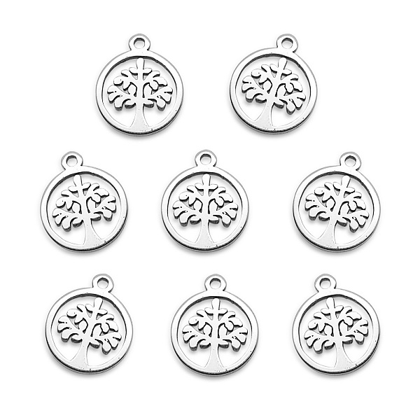 PandaHall 201 Stainless Steel Charms, Laser Cut, Flat Round with Tree, Stainless Steel Color, 12x10.5x1mm, Hole: 1mm 201 Stainless Steel...
PandaHall 201 Stainless Steel Charms, Laser Cut, Flat Round with Tree, Stainless Steel Color, 12x10.5x1mm, Hole: 1mm 201 Stainless Steel...