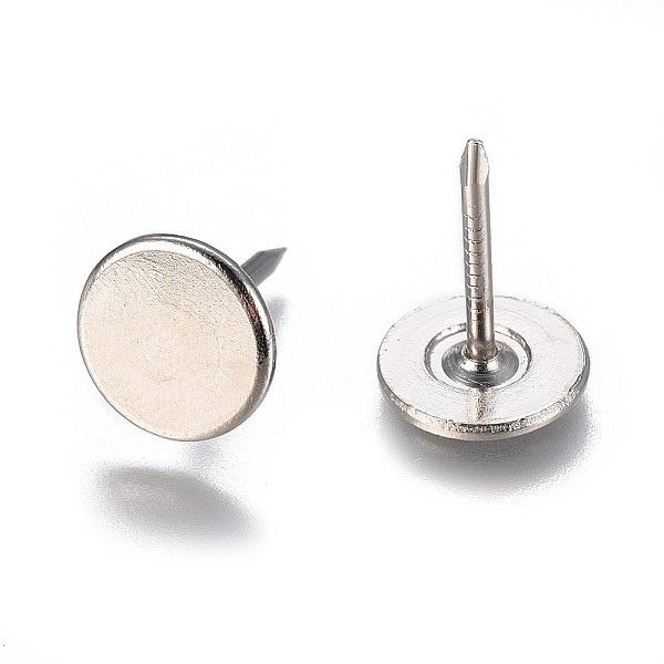 PandaHall Iron Rivets, Garment Accessories, Platinum, 15x11mm, Pin: 1.5mm Iron Others
PandaHall Iron Rivets, Garment Accessories, Platinum, 15x11mm, Pin: 1.5mm Iron Others