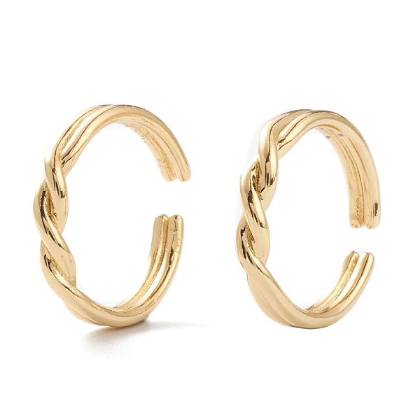 PandaHall Brass Cuff Rings, Open Rings, Long-Lasting Plated, Twist, Real 18K Gold Plated, Inner Diameter: 17mm Brass
PandaHall Brass Cuff Rings, Open Rings, Long-Lasting Plated, Twist, Real 18K Gold Plated, Inner Diameter: 17mm Brass