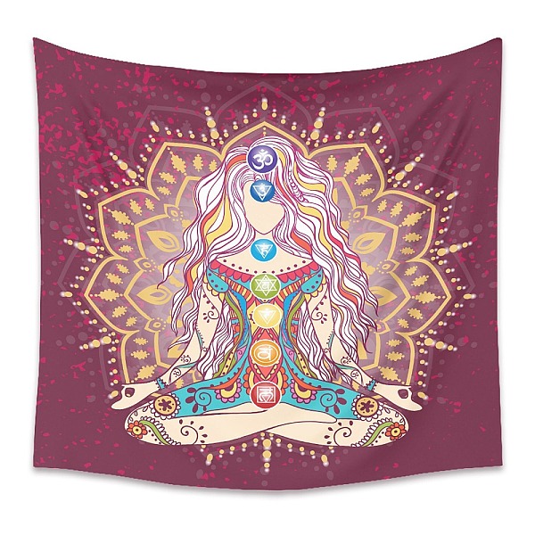 PandaHall Yoga Meditation Trippy Polyester Wall Hanging Tapestry, Bohemian Mandala Psychedelic Tapestry for Bedroom Living Room Decoration...
PandaHall Yoga Meditation Trippy Polyester Wall Hanging Tapestry, Bohemian Mandala Psychedelic Tapestry for Bedroom Living Room Decoration...