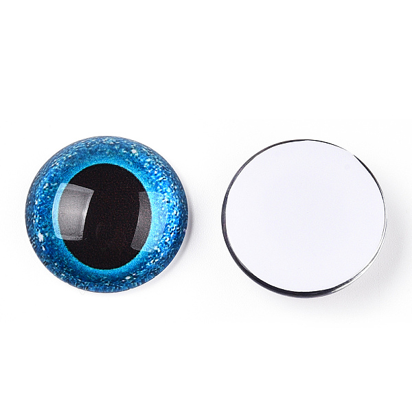 PandaHall Glass Cabochons, Half Round with Eye, Deep Sky Blue, 20x6.5mm Glass Half Round
PandaHall Glass Cabochons, Half Round with Eye, Deep Sky Blue, 20x6.5mm Glass Half Round