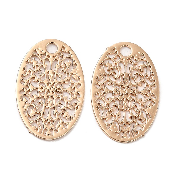 PandaHall Long-Lasting Plated Brass Filigree Pendants, Oval Charm, Light Gold, 15x9.5x0.3mm, Hole: 1.5mm Brass Oval
PandaHall Long-Lasting Plated Brass Filigree Pendants, Oval Charm, Light Gold, 15x9.5x0.3mm, Hole: 1.5mm Brass Oval