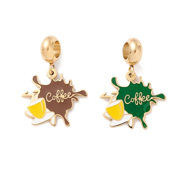 PandaHall 304 Stainless Steel European Dangle Charms, Large Hole Pendants, with Enamel, Cup with Word Coffee, Golden, 25.5mm, Hole: 4.5mm..., Multicolor
PandaHall 304 Stainless Steel European Dangle Charms, Large Hole Pendants, with Enamel, Cup with Word Coffee, Golden, 25.5mm, Hole: 4.5mm..., Multicolor