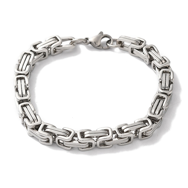 PandaHall 201 Stainless Steel Byzantine Chain Bracelets for Women Men, Stainless Steel Color, 7-3/4 inch(19.8cm) 201 Stainless Steel
PandaHall 201 Stainless Steel Byzantine Chain Bracelets for Women Men, Stainless Steel Color, 7-3/4 inch(19.8cm) 201 Stainless Steel