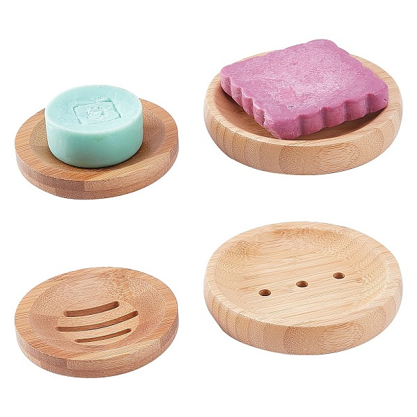 PandaHall 4Pcs 2 Style Flat Round Natural Bamboo Soap Case Holder, Bathtub Shower Dish Accessories, for Sponges and Scrubber, BurlyWood..., Orange
PandaHall 4Pcs 2 Style Flat Round Natural Bamboo Soap Case Holder, Bathtub Shower Dish Accessories, for Sponges and Scrubber, BurlyWood..., Orange