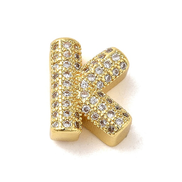 PandaHall Brass Micro Pave Clear Cubic Zirconia Charms, Real 18K Gold Plated, Letter K, 12x9.5x5mm, Hole: 2mm Brass+Cubic Zirconia Letter K...
PandaHall Brass Micro Pave Clear Cubic Zirconia Charms, Real 18K Gold Plated, Letter K, 12x9.5x5mm, Hole: 2mm Brass+Cubic Zirconia Letter K...