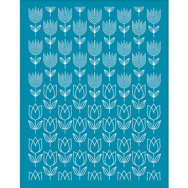 PandaHall Silk Screen Printing Stencil, for Painting on Wood, DIY Decoration T-Shirt Fabric, Tulip Pattern, 100x127mm Nylon Flower Cyan
PandaHall Silk Screen Printing Stencil, for Painting on Wood, DIY Decoration T-Shirt Fabric, Tulip Pattern, 100x127mm Nylon Flower Cyan