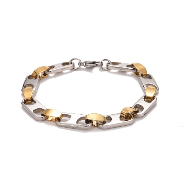 PandaHall Vacuum Plating 304 Stainless Steel Oval Link Chains Bracelet, Two Tone Highly Sturdy Bracelet for Men Women, Golden & Stainless...
PandaHall Vacuum Plating 304 Stainless Steel Oval Link Chains Bracelet, Two Tone Highly Sturdy Bracelet for Men Women, Golden & Stainless...