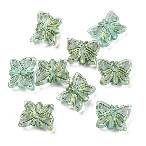 PandaHall Plating Transparent Acrylic Beads, Golden Metal Enlaced, Butterfly, Pale Turquoise, 11x14.5x5mm, Hole: 1.8mm, 740pcs/500g Acrylic...
PandaHall Plating Transparent Acrylic Beads, Golden Metal Enlaced, Butterfly, Pale Turquoise, 11x14.5x5mm, Hole: 1.8mm, 740pcs/500g Acrylic...