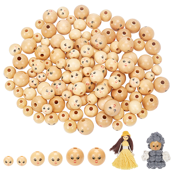 PandaHall About 120 Pcs 3 Styles Wooden Face Beads, About 0.18 Inch(0.45cm) Large Hole Face Beads Painted Wooden Beads for DIY Handmade..., Orange
PandaHall About 120 Pcs 3 Styles Wooden Face Beads, About 0.18 Inch(0.45cm) Large Hole Face Beads Painted Wooden Beads for DIY Handmade..., Orange