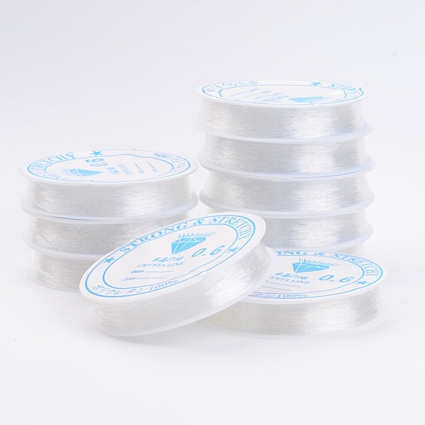 PandaHall Clear Elastic Crystal Thread, Stretchy String Bead Cord, for Beaded Jewelry Making, 0.6mm, about 11.48 yards(10.5m)/roll TPU Round...
PandaHall Clear Elastic Crystal Thread, Stretchy String Bead Cord, for Beaded Jewelry Making, 0.6mm, about 11.48 yards(10.5m)/roll TPU Round...