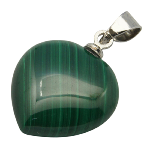 PandaHall Gemstone Pendants, with Alloy Findings, Natural Malachite, Grade A, Heart, Green, 15x15x6mm, Hole: 3mm Malachite Heart Green
PandaHall Gemstone Pendants, with Alloy Findings, Natural Malachite, Grade A, Heart, Green, 15x15x6mm, Hole: 3mm Malachite Heart Green