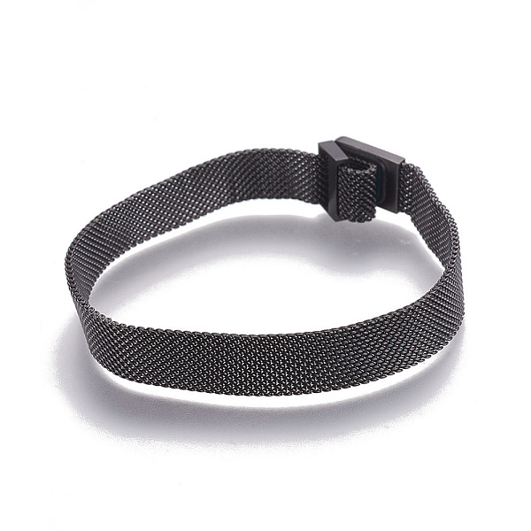 PandaHall Iron Mesh Chain Bracelet Making, with Magnetic Clasps, Fit Slide Charms, Gunmetal, 9 inch(23cm), 10mm Iron
PandaHall Iron Mesh Chain Bracelet Making, with Magnetic Clasps, Fit Slide Charms, Gunmetal, 9 inch(23cm), 10mm Iron