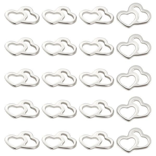 PandaHall Unicraftale 304 Stainless Steel Charms, Heart to Heart, Stainless Steel Color, 14x20x1.5mm, 60pcs/box 304 Stainless Steel Heart
PandaHall Unicraftale 304 Stainless Steel Charms, Heart to Heart, Stainless Steel Color, 14x20x1.5mm, 60pcs/box 304 Stainless Steel Heart
