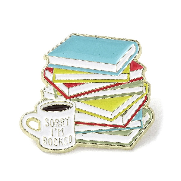 PandaHall Creative Book & Coffee Cup Enamel Pins, Golden Alloy Brooch for Backpack Clothes, Colorful, 27.5x31x1.5mm Alloy+Enamel Book
PandaHall Creative Book & Coffee Cup Enamel Pins, Golden Alloy Brooch for Backpack Clothes, Colorful, 27.5x31x1.5mm Alloy+Enamel Book
